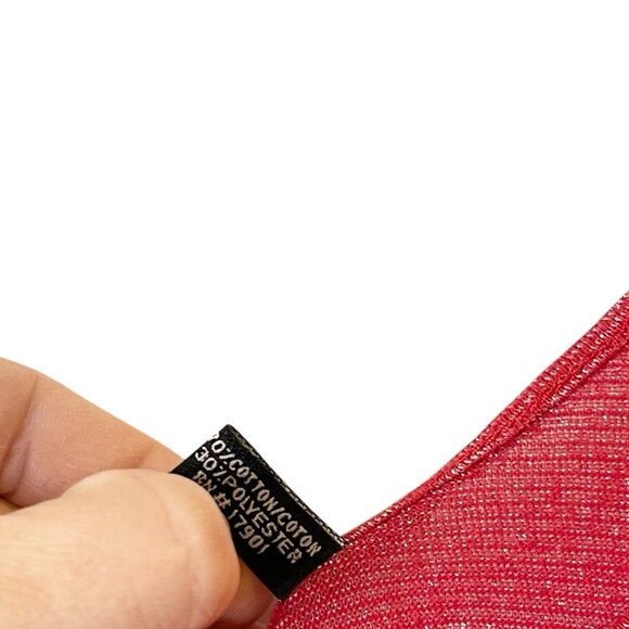 Cruel Girl Red Metallic Striped Scoop Neck Tank Top Y2K Grunge Mall Goth Size XL - Picture 5 of 5